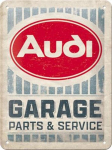 Metallplaat 15x20cm /Nostalgic Art/ Audi - Garage