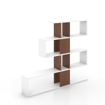 Eraldiseisev riiul Kalune Design Karlin, valge/pruun