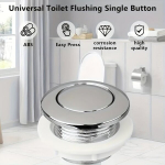 2tk kroomitud WC loputusnupud - 38mm &uuml;ksiktoimelised asenduskomplekt koduseks veepaagi parandamiseks