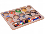 V&auml;rvilised pallid Montessori Puzzle mosaiik Sorter &otilde;ppimise v&auml;rvid ZA5329