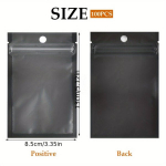 100 tk Must Yin Yang Ziplock Kotid 8.38X12.95cm - Vastupidavad PP Isekleepuvad Saatmiskotid V&auml;ikeettev&otilde;tetele ja Pakenditarvikud Pakendikotid Kotid Pakendamiseks
