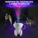 Galaxy projektor Nebuleffekt - Star projektor puldiga valge-WELLNGS valge