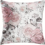 1tk Padi Kate Hall Hall Taim Roosa Lilledega Valge Akvarell Mustri Kodusisustus 45.72x45.72cm
