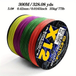 GHOTDA 300m/328yds X12 Mere Kalastusk&ouml;is, 12-kiuline Punutud K&ouml;is, Kalastustarvik, 0,42 mm 34,93 kg