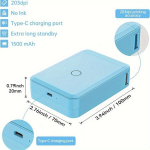 NIIMBOT D110 Etiketiprinter WiFi &Uuml;hendus Kerge Mustvalge