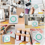 Mini Printer Juhtmevaba Mini Fotoprinter Sildiprinter Kaasaskantav Mini Termoprinter Koju ja Kingituseks., Žalias