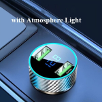 FYUERO 2-&uuml;hes Kiire USB Autolaadija, LED Voltmeeteriga.