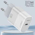 45W USB-C Kiirlaadija Toiteadapter iPhone Samsung Pixel jaoks