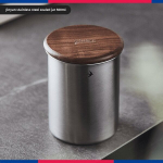 Bincoo Vintage Jaapani Stiilis Roostevaba Teras Kohvioa Anum Puidust Kaas., Didelis dydis 500ml