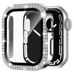 Ekraanikaitse, S&auml;delev Korpus IPhone Kellale SE Seeria 8/7/6/5/4 Karastatud Klaasiga S&auml;delev Kaitse, T&auml;iskomplekt Korpuse Tarvikud, iWatch T&uuml;drukutele ja Naistele., Sidabrinis