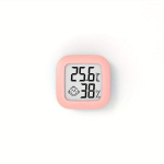 K&ouml;&ouml;gikaal Nutikas Naeratus Mini LCD Digitaalne Termomeeter - T&auml;pne Toatemperatuuri Ja Niiskuse Seire, Patarei Kaasas., Rožinis