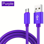 USB Type C Laadimiskaabel, Sobib Samsung/Xiaomi/Vivo/Oppo/Redmi., Violetinė