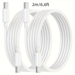 5pakki USB-C Kiirolaadimiskaabel 60W Samsungi jaoks, 2 vnt cc 201,17 cm laidas