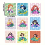 Loominguline Armas DIY Mini Unistus Printsess L&uuml;kka M&auml;ngimine., Little Princess Poke Card OPP krep&scaron;ys (atsitiktinės 3 kortelės + priedų paketas)