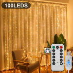 1tk 300/200/100 LED kardinakee tuled, puldiga., Soe valge