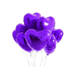 10tk 18/45.72cm S&uuml;dame Alumiiniumkile &Otilde;hupall, Pulma S&uuml;nnip&auml;eva Kaunistus, Violetinė
