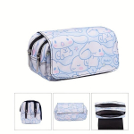 Sanrio Hello Kitty & Kuromi Kahekihiline Pinal - Armas Anime-Inspireeritud Kirjatarvete Kott, G6682-1