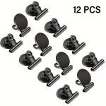 10/12tk Magnetklambrid, K&uuml;lmkapimagnetid, Tugevad Kontorimagnetklambrid (30mm lai), Juoda