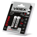 Laetav aku Videx Ni-MH AA (HR6) 2700mAh, 1,2V (2 tk.)
