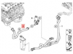 BMW E83 mootori sisselaske- ja k&uuml;tteventiili voolikud originaal 64213449195