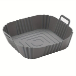 Silikoonist Kuuma&otilde;hufrit&uuml;&uuml;ri Korv 22cm - Keskkonnas&otilde;bralik, Taaskasutatav, Lihtne Puhastada, Hall