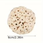 1tk/2tk/3tk/6tk Looduslik Sola Pall N&auml;rimism&auml;nguasjad Linnule., 6cm - 1vnt