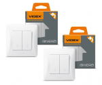 L&uuml;liti (veksell&uuml;liti) z/a 2P, Videx Binera, valge, IP20 (2 tk.)
