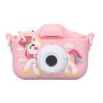 Laste kaamera m&auml;nguasi armas multikas muster digifoto videosalvestus kaamera kaasaskantav kaamera &uuml;kssarvik x10s roosa