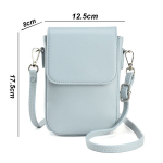 Sinine lihtne &uuml;hev&auml;rviline Crossbody telefonikott