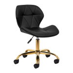 Kosmeetiline taburet QS-06G, must-kuldne