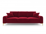 Neljakohaline diivan Mazzini Sofas Madara, punane/kuldne v&auml;rv
