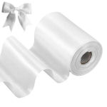 Satiinist atlaspael RainBow&reg; 100 mm, v&auml;rv valge, 15 m