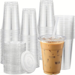30 Pakki, 480ml L&auml;bipaistvad Plastikust Topsis Kaantega