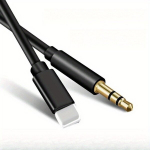 1tk, Lightning kuni 3.5mm AUX Auto Audiokaabel, &Uuml;hildub iPhone 14-ga, K&otilde;rge Kvaliteediga Heli.