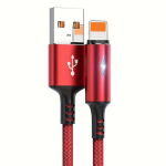 Kiirlaadimine Lightning-USB Kaabel - Vastupidav Nailon, iPhone ja iPadile., Raudona
