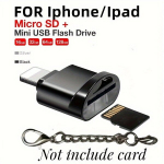 Mikro SD-kaardi Lugeja Adapter iPhone ja iPadile, Juoda
