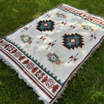 Boho Asteekide Pleed - Niiskuskindel Piknikutekk Pestav Velvetiga.