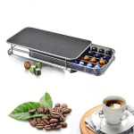 Kohviveski 40-Kapsli Kohvikepikli Sahtel - Roostevabast Terasest Hoidik Nespresso jaoks