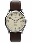 Meeste k&auml;ekell Timex Easy Reader nahkrihmaga, pruun TY55445
