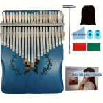 1tk Kalimba P&ouml;idlapill, Kaasaskantav 21 Klahvi Mbira., Mėlynas drugelis