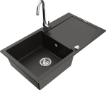 Graniidist k&ouml;&ouml;givalamu Mexen Leo koos segisti ja sifooniga, Metallic black/gold+Chrome