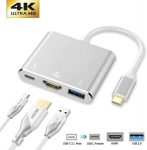 Hallo Multiport Adapter 3in1 TYPE-C - HDMI + USB3.0 + TYPE-C