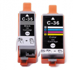 Analoog tintide komplekt PGi-35 Black + CLi-36 Tri-Color