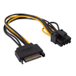 Adapter SATA / PCI-Express 6+2-pin AK-CA-80