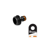 Adapter v&auml;liskeermega 3/4" Bradas BLACK LINE