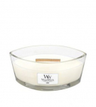 WoodWick Linen scented candle with wooden wick 453,6 g