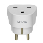 Reisadapter UK-EU, Uuendatud Mudel AP-02, Maksimaalne V&otilde;imsus 3250W, Maandatud, Valge