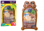 Alusega pinball-m&auml;ng dinosaurustega, pruun