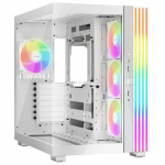 ATX keskmise toru korpus, klaaspaneelidega, elegantne disain, kohandatav RGB valgustus.