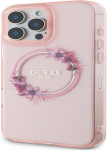 Guess GUHMP16XHFWFCP iPhone 16 Pro Max 6.9" r&oacute;żowy|pink hardcase IML Flowers Wreath MagSafe